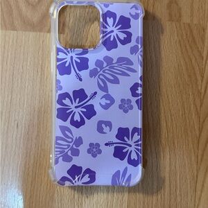 iphone 14 Pro Max Floral Purple Phone Case